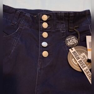 NWT Dollhouse High Rise Skinny Jeans with Button Detail
